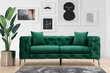 Kahekohaline diivan Atelier Del Sofa Como, roheline hind ja info | Diivanvoodid ja diivanid | hansapost.ee