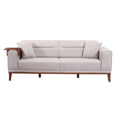 3 vietų sofa-lova Lionesi - Cream цена и информация | Диваны | hansapost.ee