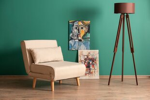 1 sėdynės sofa-lova Folde Single - Cream цена и информация | Кресла для отдыха | hansapost.ee