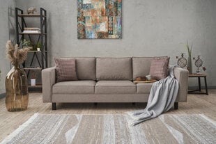 3 vietų sofa Kale Linen - Cream цена и информация | Диваны | hansapost.ee