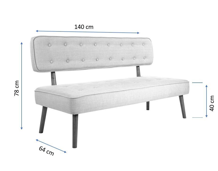 Kahekohaline diivan Atelier Del Sofa Westwood Loveseat, pruun hind ja info | Diivanvoodid ja diivanid | hansapost.ee