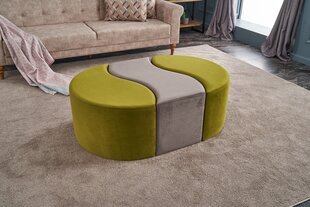 Pouffe Alya Puf - Green, Mink цена и информация | Кресла-мешки и пуфы | hansapost.ee