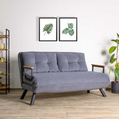 2 vietų sofa-lova Sando 2-Seater - Dark Grey цена и информация | Диваны | hansapost.ee