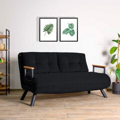 2 vietų sofa-lova Sando 2-Seater - Black цена и информация | Диваны | hansapost.ee