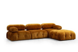 Kampinė sofa Bubble Corner ( L1-O1-1R -Puf) - Mustard цена и информация | Угловые диваны | hansapost.ee