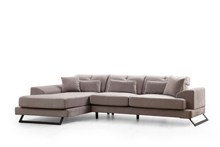Kampinė sofa Frido Left (Chl+3R) - Light Grey цена и информация | Угловые диваны | hansapost.ee