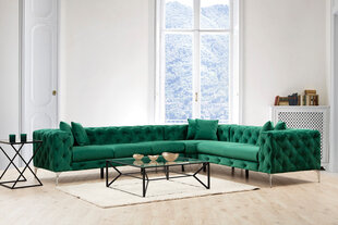 Kampinė sofa Como Right - Green цена и информация | Угловые диваны | hansapost.ee