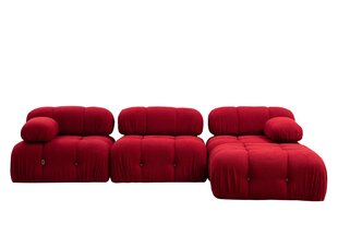 Kampinė sofa Bubble Corner ( L1-O1-1R -Puf) - Red цена и информация | Угловые диваны | hansapost.ee