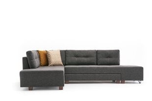 Kampinė sofa-lova Manama Corner Sofa Bed Left - Anthracite цена и информация | Угловые диваны | hansapost.ee