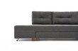 Nurgadiivan Asir Manama Corner Sofa Bed Left, hall цена и информация | Nurgadiivanid ja nurgadiivanvoodid | hansapost.ee