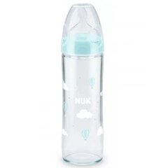 Стеклянная бутылочка Nuk First Choice+, 0-6 месяцев, 240 мл цена и информация | Бутылочки и аксессуары | hansapost.ee