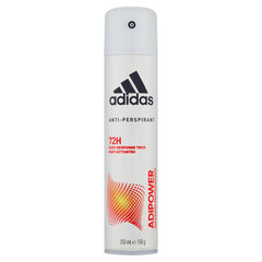 Antiperspirant Adidas AdiPower meestele, 250 ml hind ja info | Adidas Hügieenitarbed | hansapost.ee