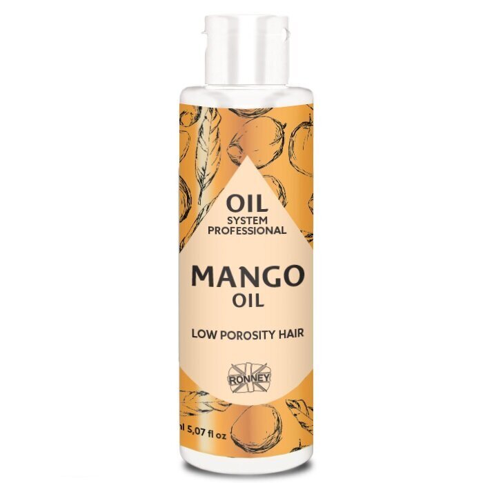Juukseõli Ronney Mango Oil Low Porosity Hair, 150ml hind ja info | Juuksemaskid, õlid ja seerumid | hansapost.ee