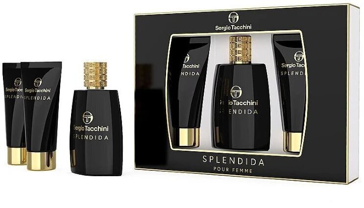 Komplekt Sergio Tacchini naistele: parfüümvesi EDP 100 ml + kehapiim 100 ml + dušigeel 100 ml. цена и информация | Parfüümid naistele | hansapost.ee