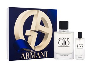 Набор Giorgio Armani для мужчин: туалетная вода 125 мл + парфюмированная вода EDP 15 мл цена и информация | Мужские духи | hansapost.ee