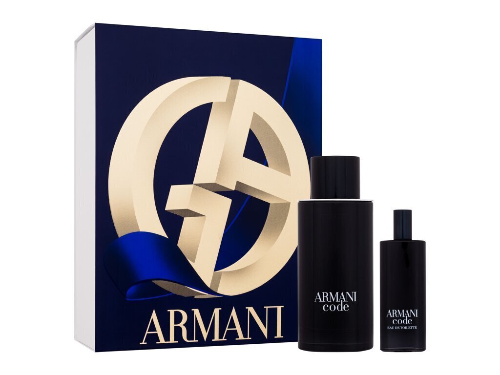 Komplekt Giorgio Armani Armani Code meestele: tualettvesi EDT, 125 ml + tualettvesi EDT, 15 ml цена и информация | Parfüümid meestele | hansapost.ee