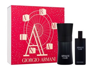 Komplekt Giorgio Armani Armani Code: tualettvesi EDT, 50 ml + tualettvesi EDT, 15 ml hind ja info | Parfüümid meestele | hansapost.ee