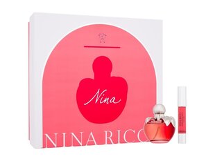 Komplekt Nina Ricci Les Belles De Nina naistele: tualettvesi EDT, 50 ml + huulepulk Pink Jumbo Lipstick Matte 2,5 g hind ja info | Parfüümid naistele | hansapost.ee