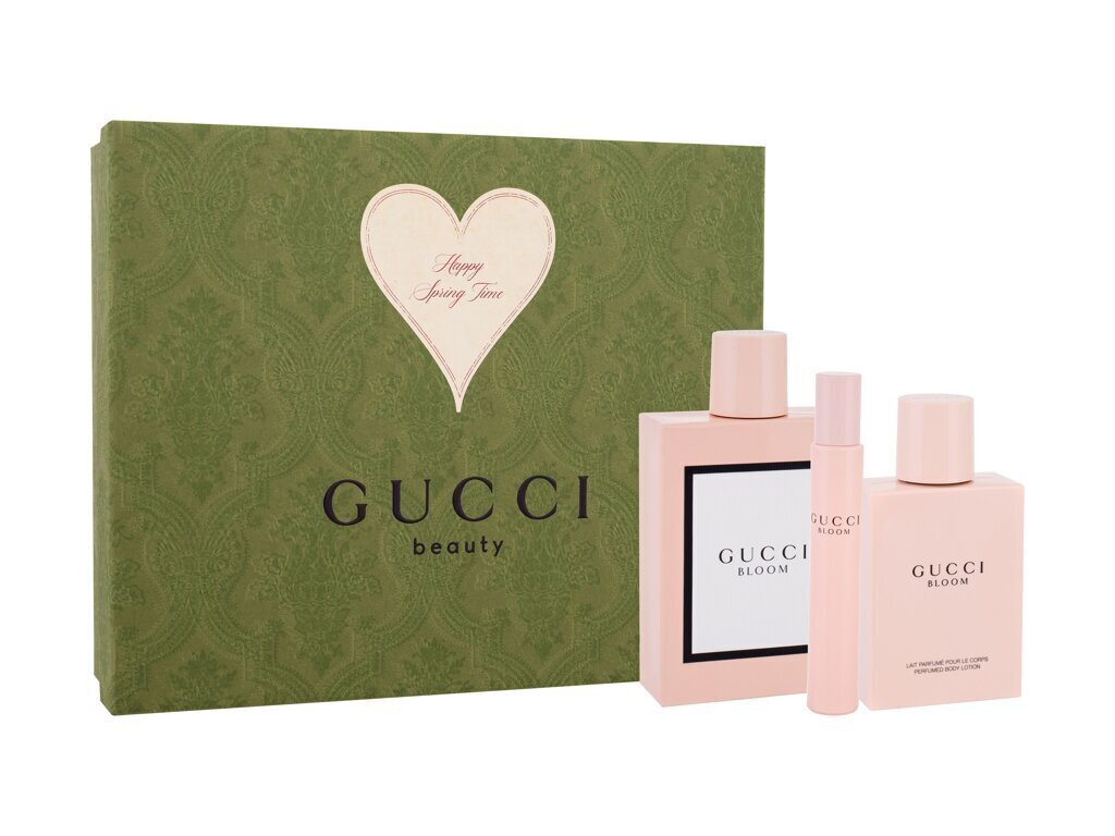 Komplekt Gucci Bloom naistele: parfüümvesi EDP, 100 ml + parfüümvesi EDP, 10 ml + kehapiim, 100 ml цена и информация | Parfüümid naistele | hansapost.ee