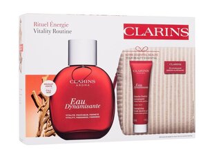 Komplekt Clarins Eau Dynamisante Unisex: parfüümitud kehaniisutaja, 100 ml + dušigeel, 30 ml + kosmeetikakott hind ja info | Parfüümid naistele | hansapost.ee