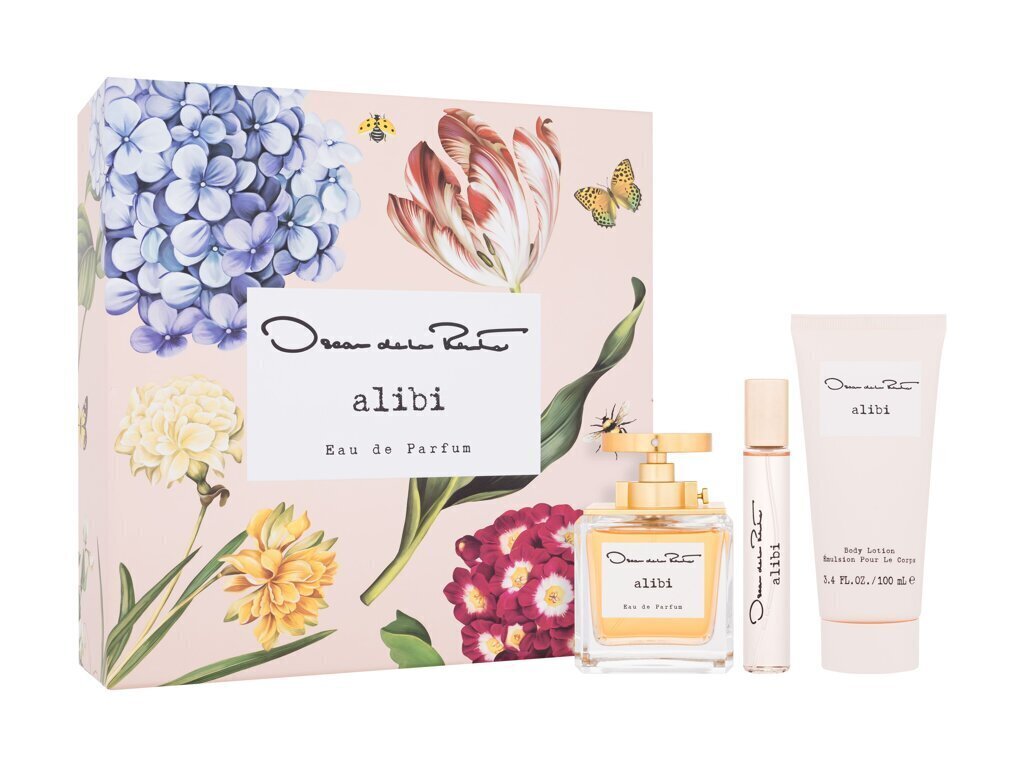 Komplekt Oscar de la Renta Alibi naistele: parfüümvesi EDP, 100 ml + kehapiim, 100 ml, pihusti, 10 ml цена и информация | Parfüümid naistele | hansapost.ee