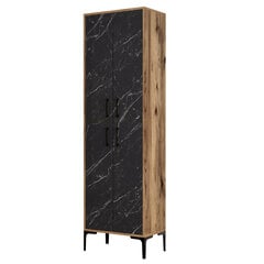 Batų spintelė Berlin A - Walnut, Black Marble цена и информация | Полки для обуви, банкетки | hansapost.ee