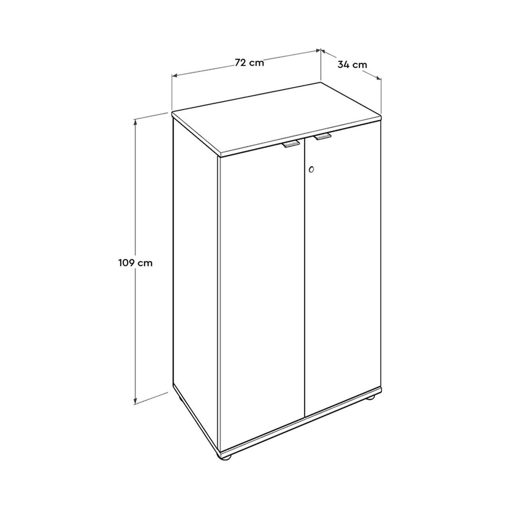 Kapp Asir RKT-332-SS-1, pruun цена и информация | Elutoa kapid | hansapost.ee