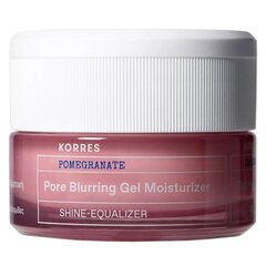Geelkreem pooridele Korres Pomegranate Pore Blurring Gel-Moisturizer, 40 ml hind ja info | Näokreemid | hansapost.ee