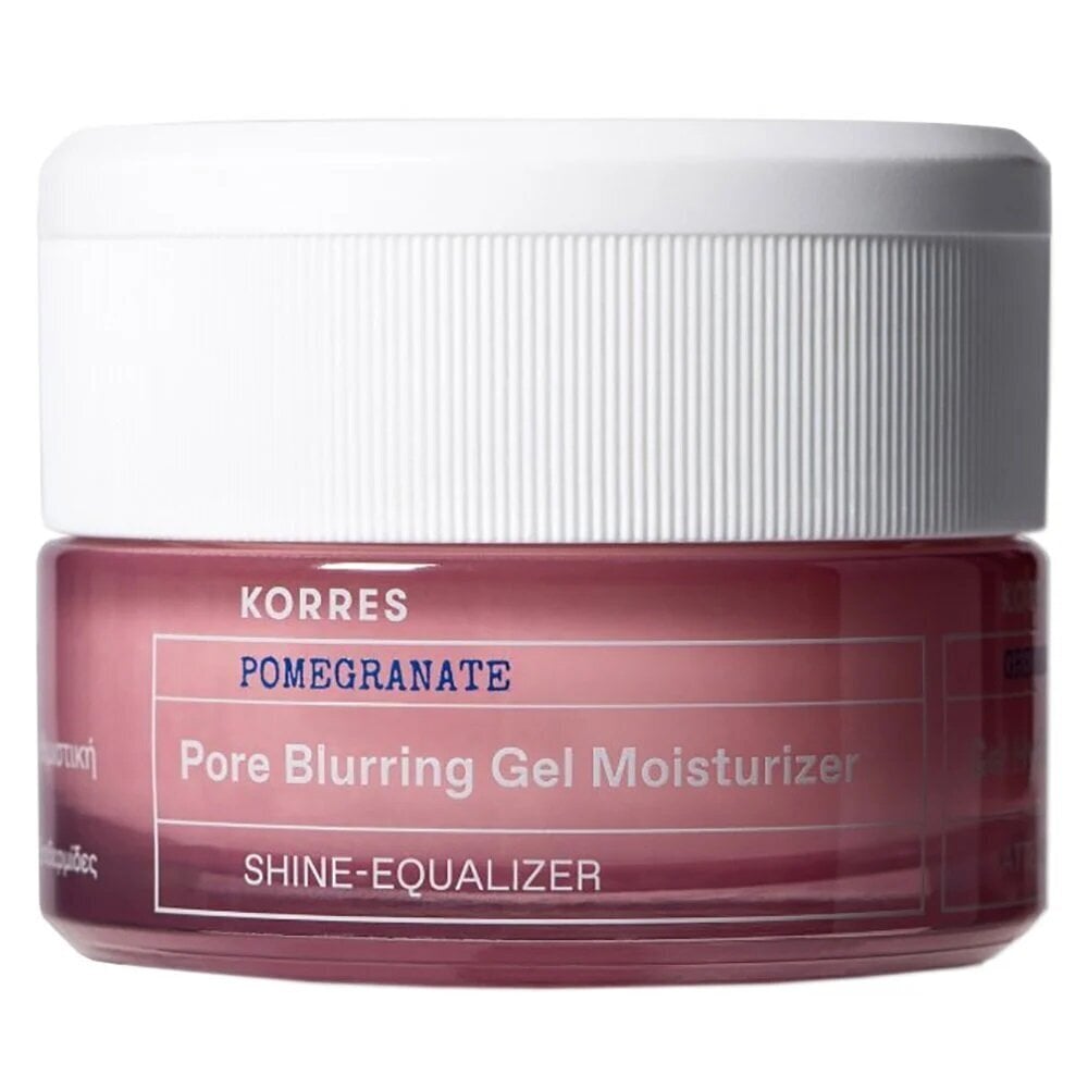 Geelkreem pooridele Korres Pomegranate Pore Blurring Gel-Moisturizer, 40 ml цена и информация | Näokreemid | hansapost.ee