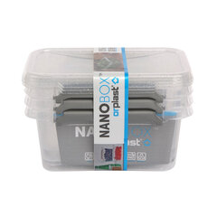 NanoBox набор контейнеров для хранения пищи, 3 шт. цена и информация | Контейнеры для хранения продуктов | hansapost.ee