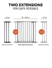 Удлинитель ворот безопасности Hauck, 21 см, белый цвет цена и информация | Товары для безопасности детей дома | hansapost.ee