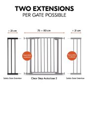 Удлинитель ворот безопасности Hauck, 21 см, черный цвет цена и информация | Товары для безопасности детей дома | hansapost.ee