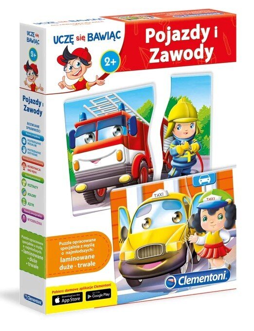 Puzzle sõidukid ja võistlused Clementoni Brum Brum 60920 цена и информация | Lauamängud ja mõistatused perele | hansapost.ee