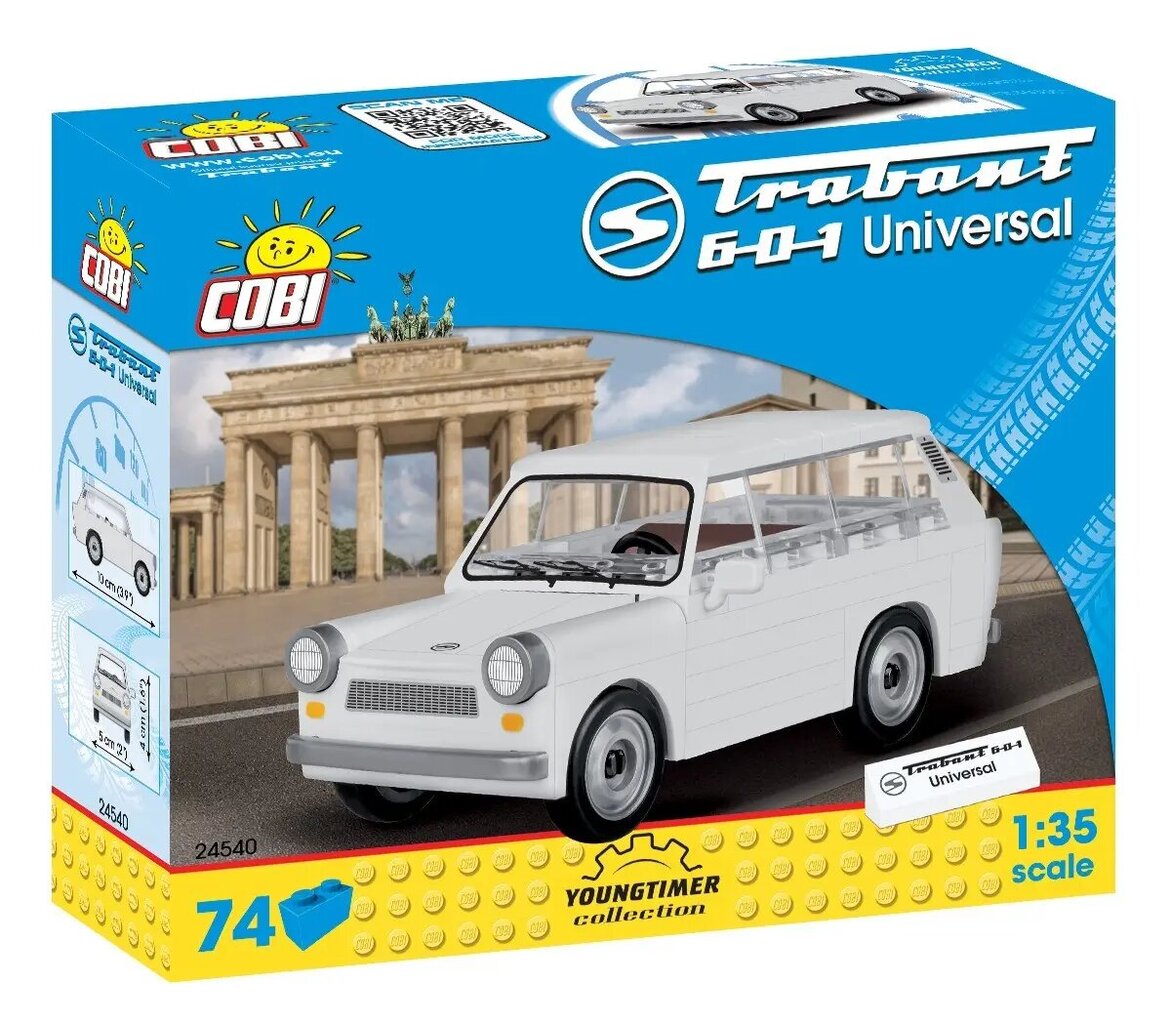 Konstruktorid Cobi Trabant 601 Universal, 70 d. цена и информация | Klotsid ja konstruktorid | hansapost.ee