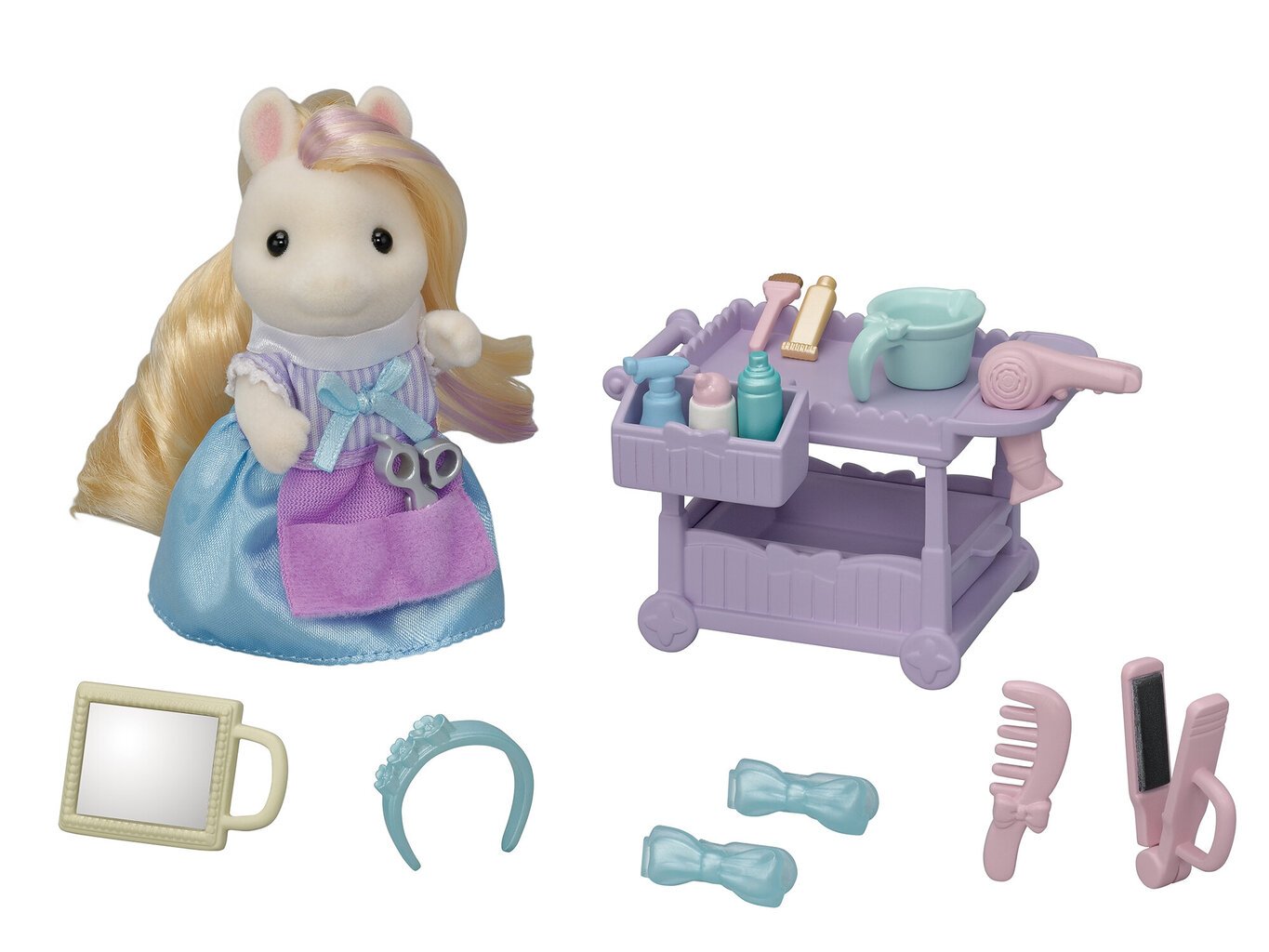 Figuur Sylvanian Families The Pony Mum and Her Styling Kit hind ja info | Mänguasjad tüdrukutele | hansapost.ee