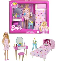 Кукла Барби и спальный комплект (HPT55) цена и информация | Игрушки для девочек | hansapost.ee