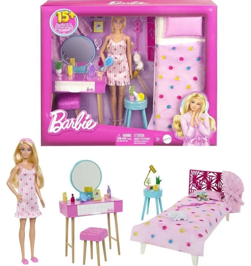 Barbie nukk magamistoa komplektiga цена и информация | Mänguasjad tüdrukutele | hansapost.ee