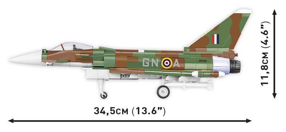 Konstruktor Cobi Klocki Eurofighter Typhoon FGR4, 577 цена и информация | Klotsid ja konstruktorid | hansapost.ee