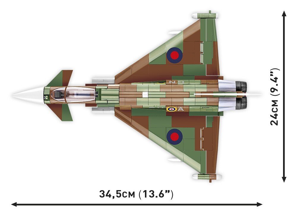 Konstruktor Cobi Klocki Eurofighter Typhoon FGR4, 577 цена и информация | Klotsid ja konstruktorid | hansapost.ee