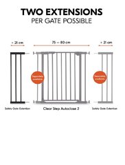 Удлинитель ворот безопасности Hauck, 9 см, черный цвет цена и информация | Товары для безопасности детей дома | hansapost.ee