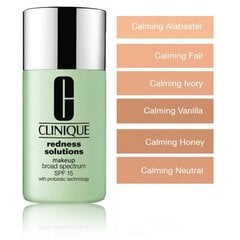 Jumestuskreem Clinique Redness Solutions, 02 Calming Fair, 30 ml hind ja info | Jumestuskreemid ja puudrid | hansapost.ee