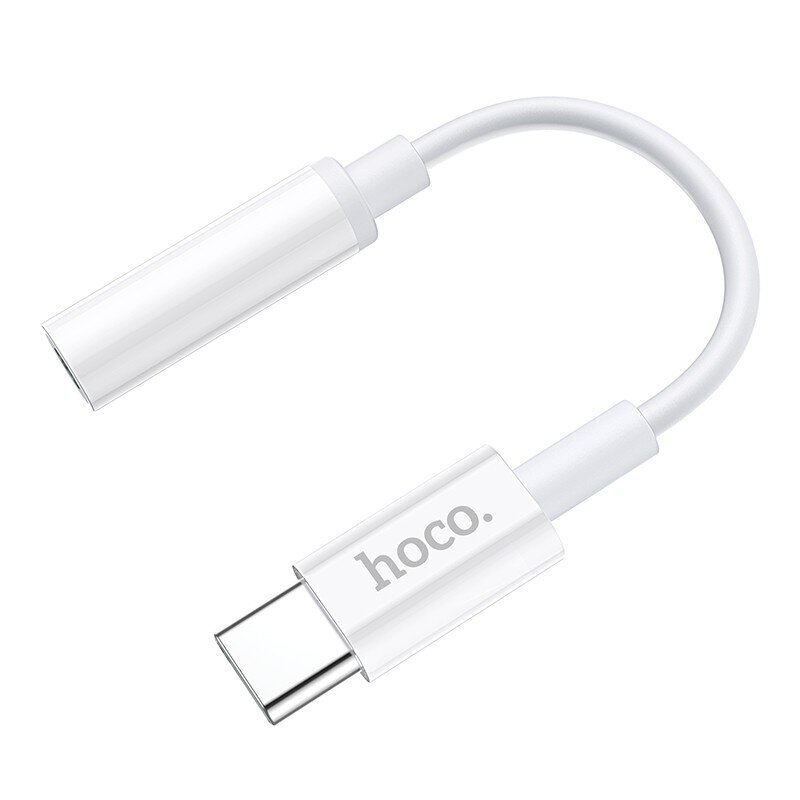 Audio adapter Hoco LS30 Type-C to 3.5mm valge hind ja info | USB adapterid ja jagajad | hansapost.ee