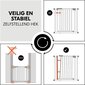 Turvavärav Hauck Clear Step Gate 2, 75 cm, black цена и информация | Ohutustarvikud lastele | hansapost.ee