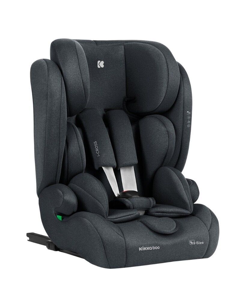 Turvatool KikkaBoo i-Cross i-Size, 9-36 kg, Dark Grey цена и информация | Turvatoolid ja turvahällid | hansapost.ee