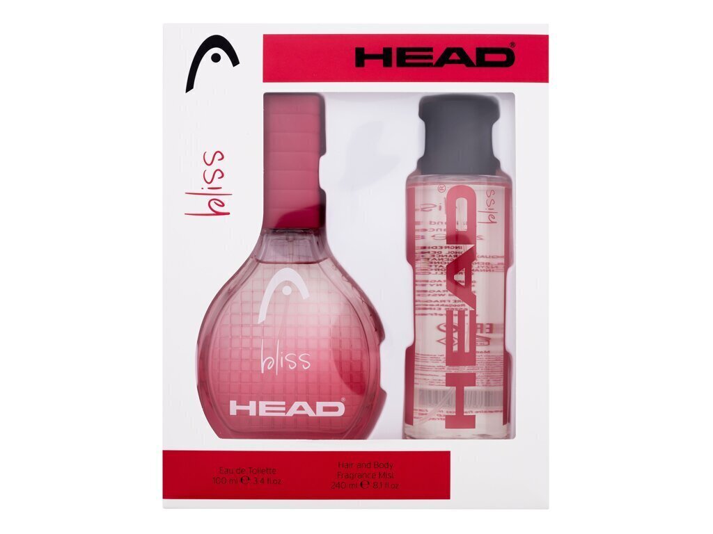 Komplekt HEAD Bliss naistele: tualettvesi EDT, 100 ml + lõhnav juuste ja keha sprei, 240 ml цена и информация | Parfüümid naistele | hansapost.ee
