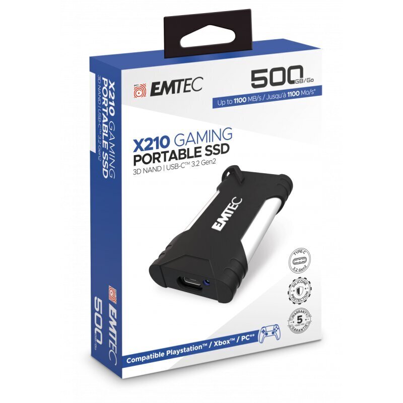 Emtec X210 (ECSSD500GX210G) цена и информация | Välised kõvakettad | hansapost.ee