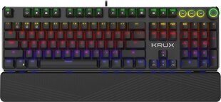 Krux Crato PRO RGB Outemu Brown (KRX0085) hind ja info | Klaviatuurid | hansapost.ee