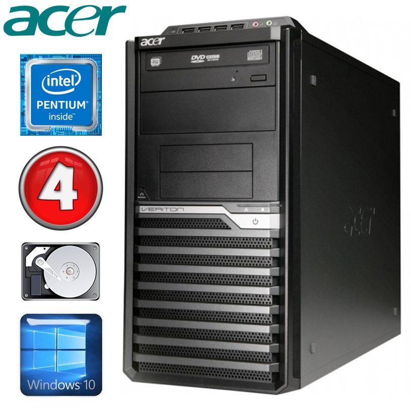 Acer Veriton M4610G MT G640 4GB 250GB DVD WIN10Pro цена и информация | Lauaarvutid | hansapost.ee