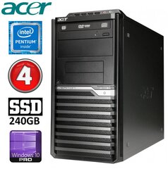 Acer Veriton M4610G MT G630 4GB 240SSD DVD WIN10Pro цена и информация | Стационарные компьютеры | hansapost.ee
