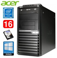 Lauaarvuti Acer Veriton M4610G MT G630 16GB 500GB DVD WIN10Pro hind ja info | Lauaarvutid | hansapost.ee